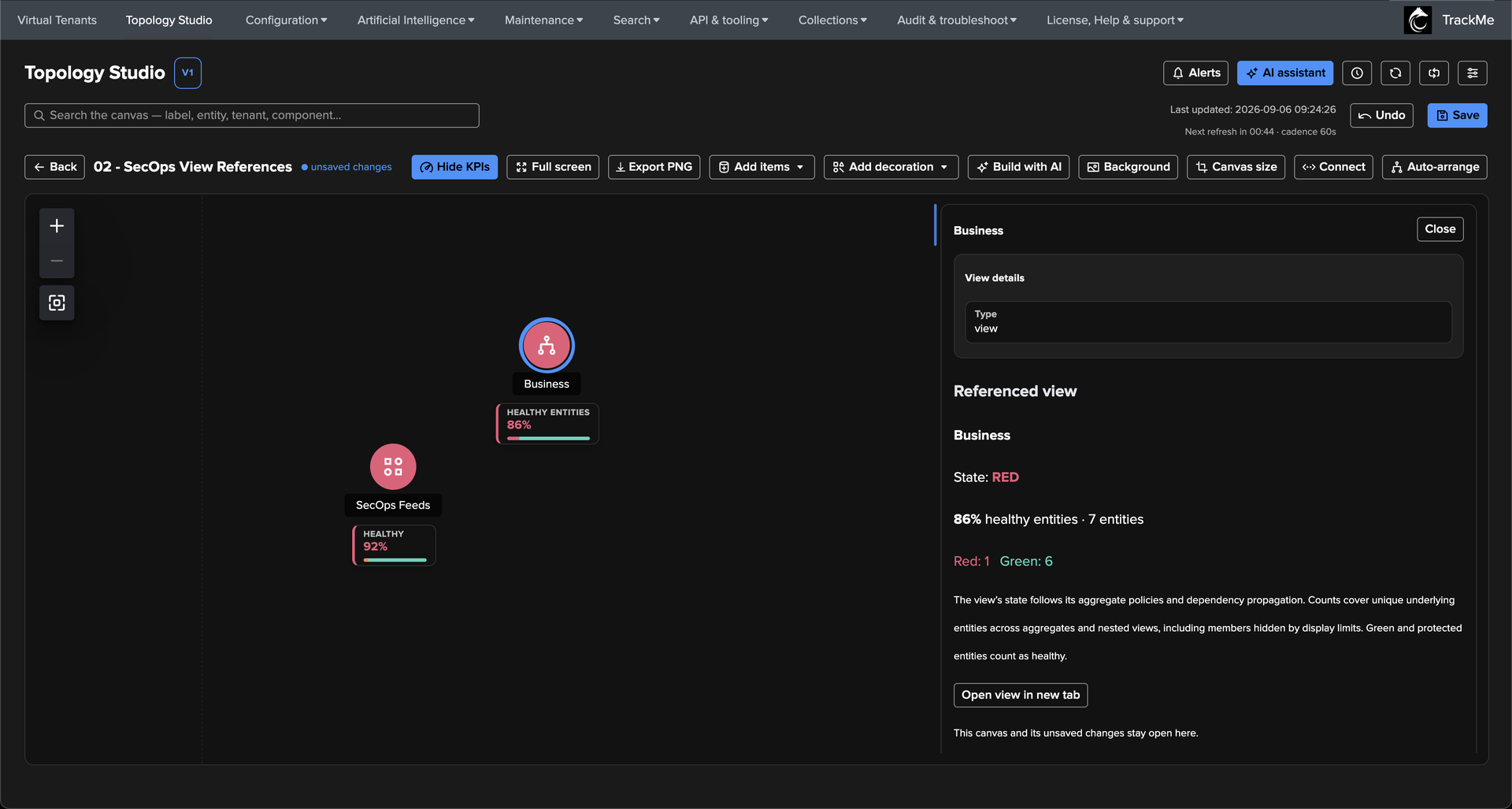 View node inspector